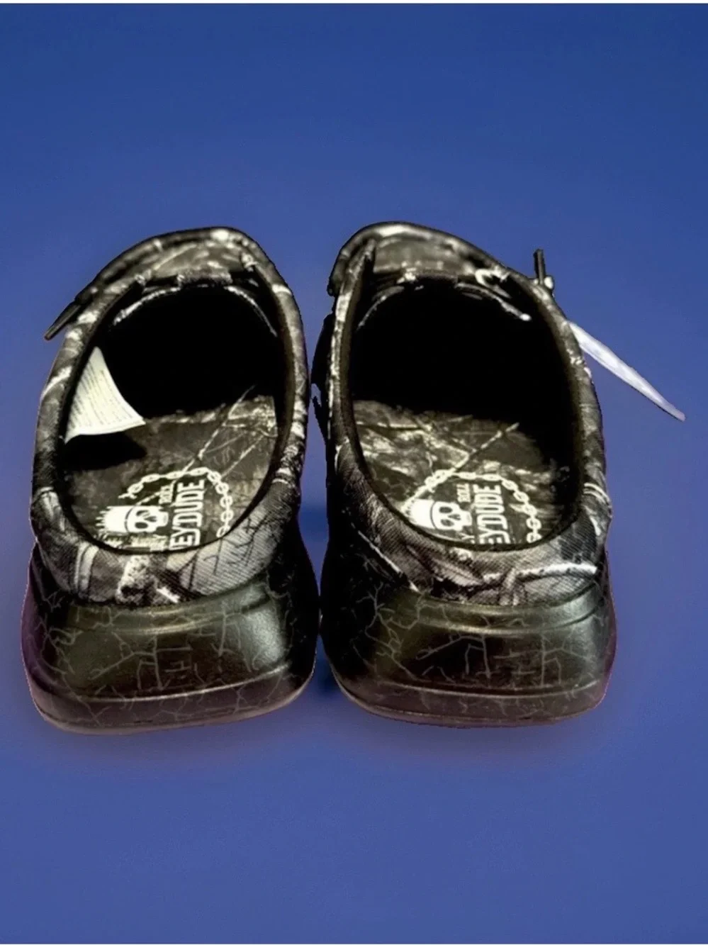 Hey Dude Helly Rill Wally Comf   Men’s Black / Camo  Slip-On size 11